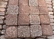 Лемезит-брусчатка-галтованная, цвет-бордо, фото Купить Лемезит-брусчатка-галтованная, цвет-бордо в Москве